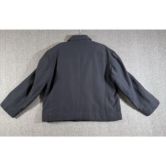 John Varvatos Jacket Mens Large EU 50 Black Double Breasted Peacoat Throat Latch - Picture 11 of 13